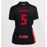 Barcelona Inigo Martinez #5 Vonkajší Ženy futbalový dres 2024-25 Krátky Rukáv